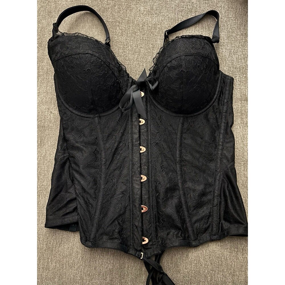 Savage X Fenty Corset With Underwire Bra ~ Size 2X ~ Black